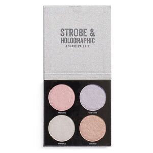Academy of Colour Strobe & Holographic 4 Shade Highlight Palette Multico…